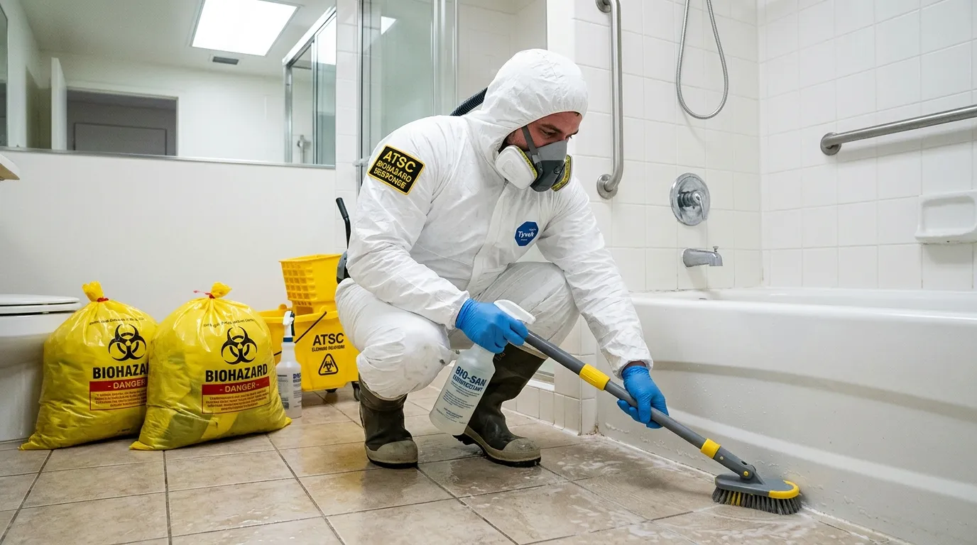 Decontamination equipment deployed for Blood Cleanup in Folcroft